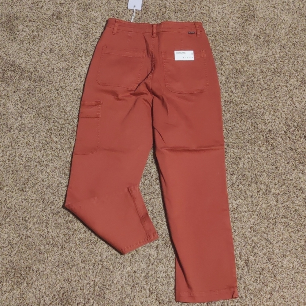 Rust Cargo Jeans By Risen - Picture 2 of 5